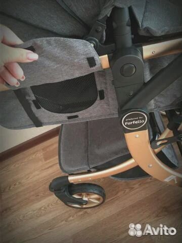 Коляска Farfello 2в1 трансформер новая от 0 до 3