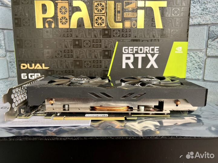 Видеокарта Rtx 2060 6GB Palit Dual/Пломба