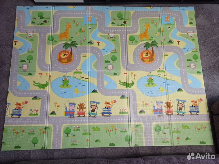 Детский игровой коврик mikmel складной