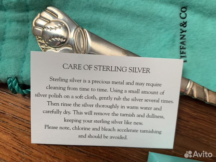 Детская серебрянная ложка Tiffany & Co