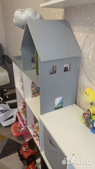 Детский стеллаж домик