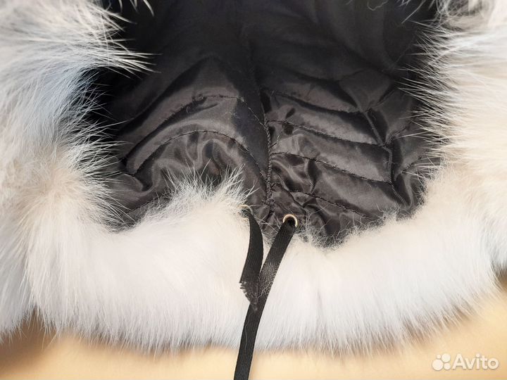 Шапка ушанка/Новая/жен/натур мех/белая