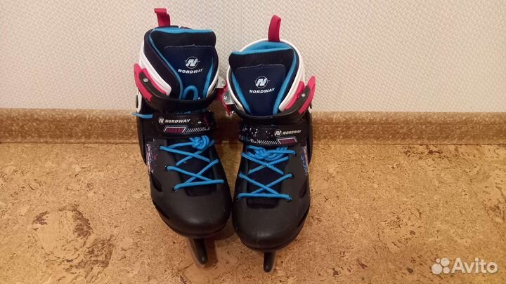 Коньки детские раздвижные nordway 34-37