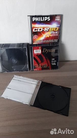 Коробки (боксы) тонкие для DVD и CD дисков, 18 шт