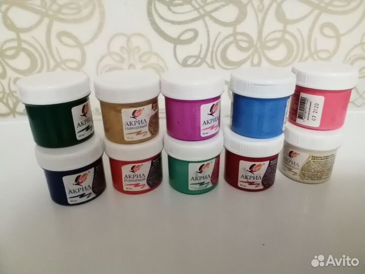 Краска акриловая художественная глянцевая