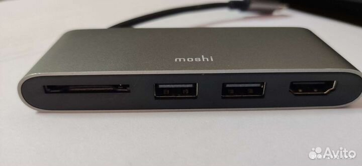 Переходник Moshi USB-C Multimedia Adapter серый