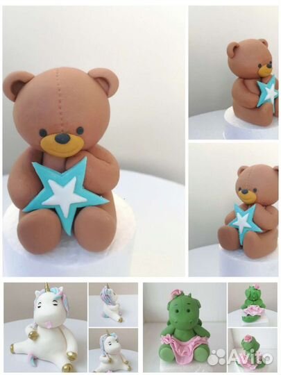 Украшение из сахарной мастики для торта