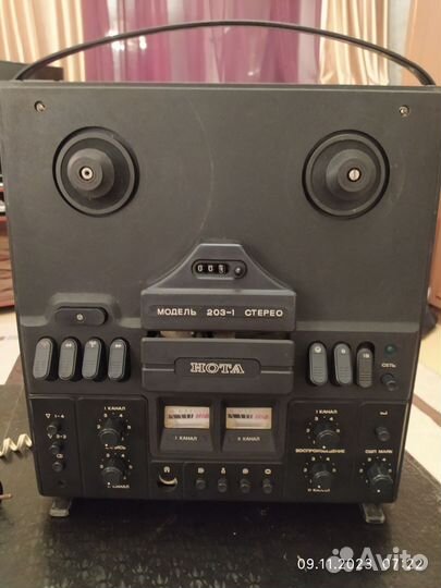 Катушечный магнитофон-приставка Нота 203-1