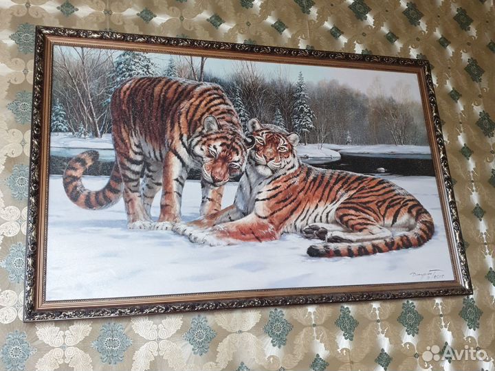 Тигр картина 106х67см