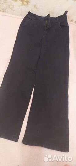 Брюки школьные, джинсы чёрные 158-164