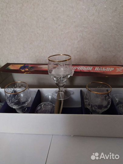 Хрустальные рюмки на ножке СССР