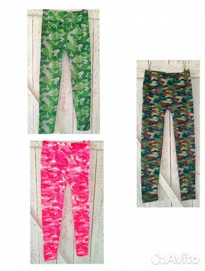 Лосины леггинсы камуфляж р. 44-46