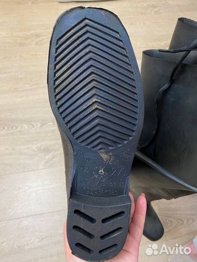 Резиновые сапоги для рыбалки 42 размер