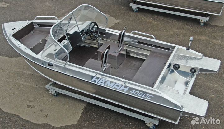 Новая лодка нерегистрат Неман 400 DC алюминиевая