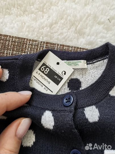 Комплект для девочки. Фирма Benetton. Размер 68