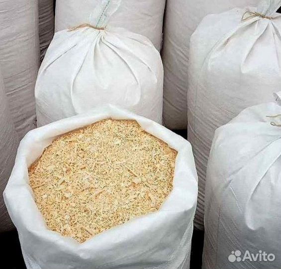 Стружка в мешках на подстилку