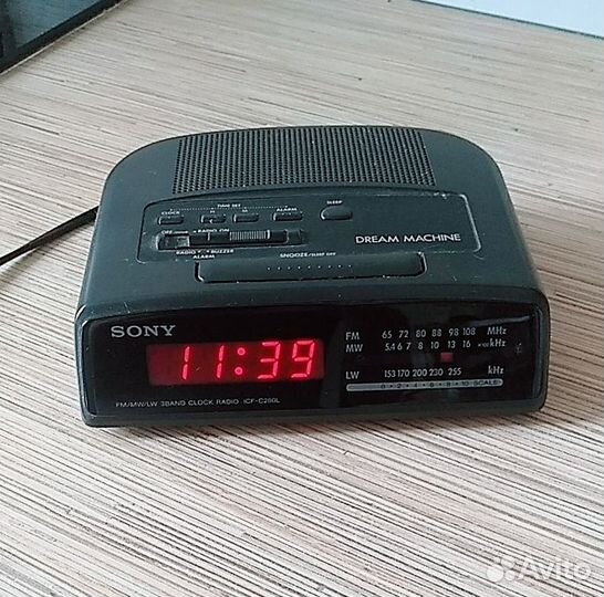 Часы радио sony