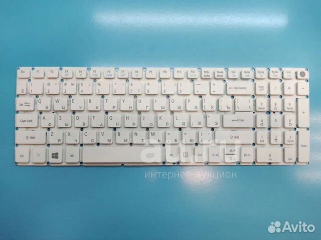 Клавиатура для ноутбука Acer Aspire E5-522 белая