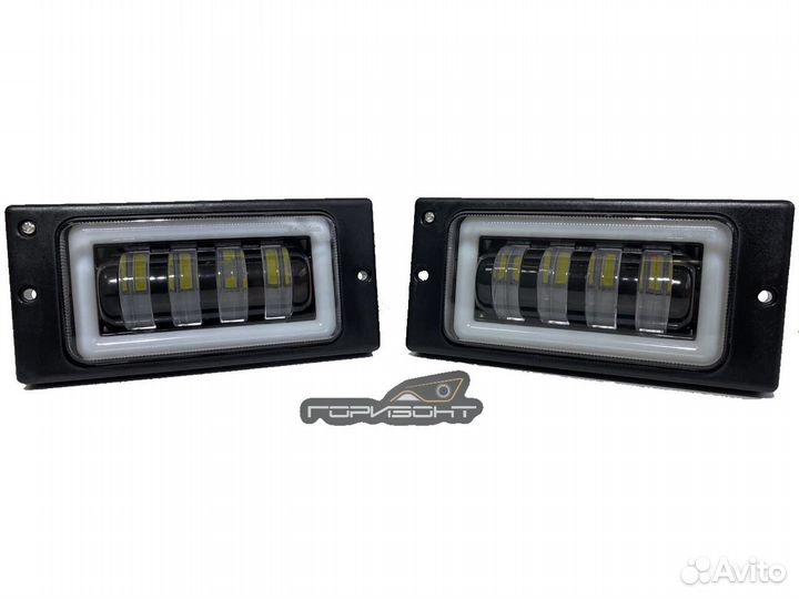 LED диодные птф с дхо SAL-MAN на Ваз 2110-2115