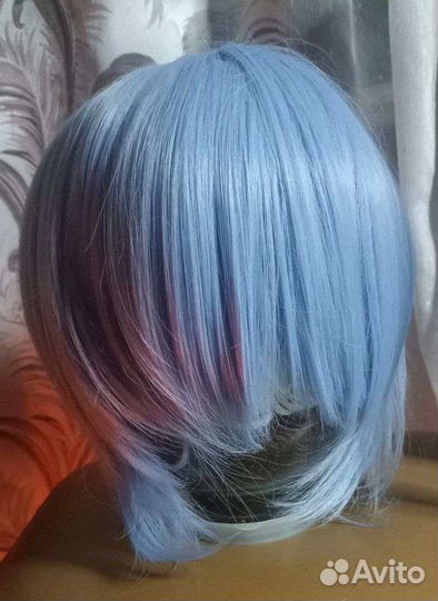 Парик Голубой с шиньонами