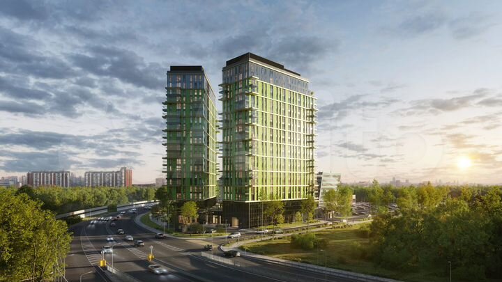 2-к. апартаменты, 44,3 м², 8/20 эт.