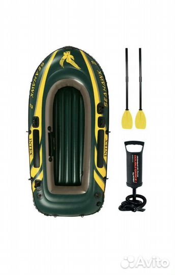 Надувная лодка intex seahawk 2