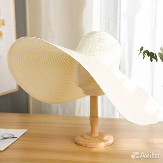 Соломенная шляпа с широкими полями (15 цветов)