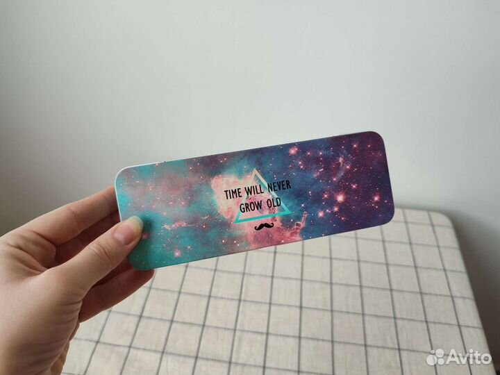 Пенал металлический для канцтоваров