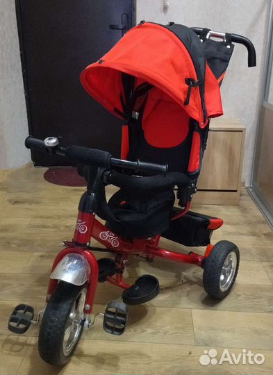 Детский велосипед с родительской ручкой