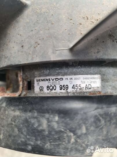 Вентилятор радиатора. Шкода Практик