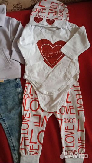 Пакет новых вещей на девочку 80-86 см