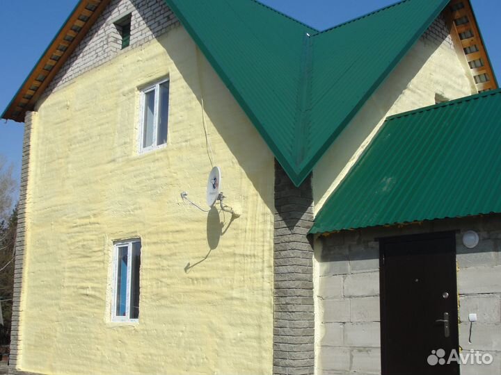 Утепление фасада стен пенополиуретаном пеной ППУ