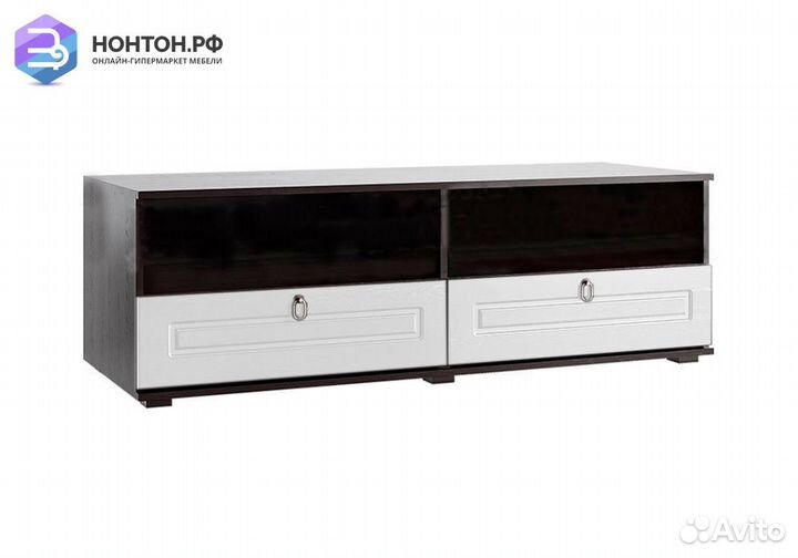 Тв-тумба Престиж жемчуг / венге