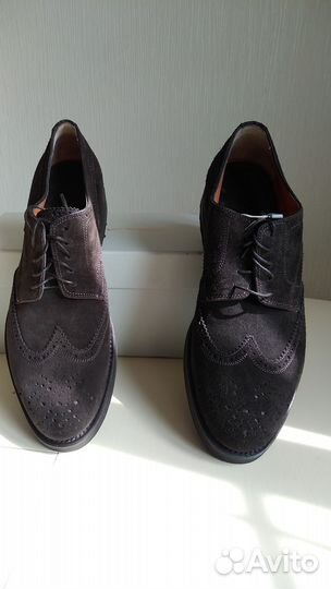 Туфли Santoni мягкие замшевые