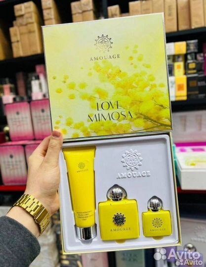 Набор Love Mimosa Amouage 100 мл + 30 мл + 120 мл