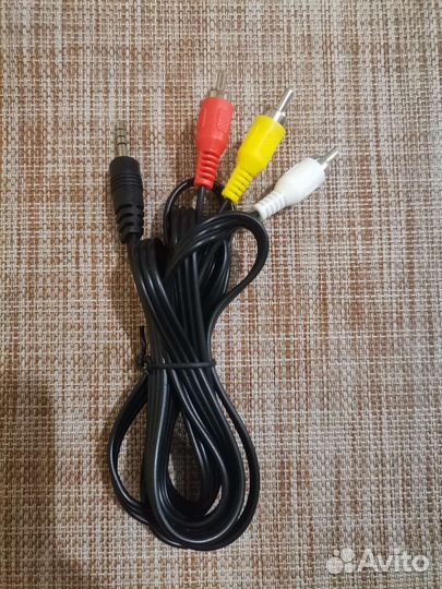 Кабель 3RCA-AUX, тюльпаны 1.5м