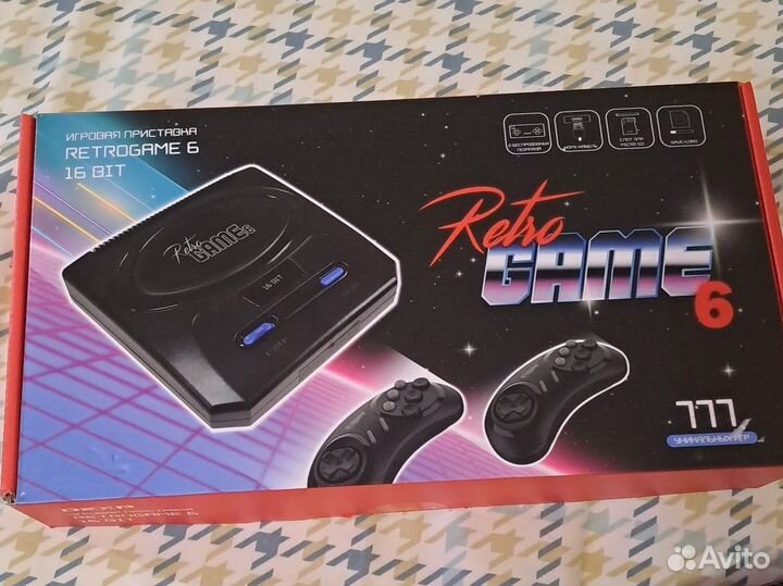 Игровая приставка RetroGame6 16 Bit