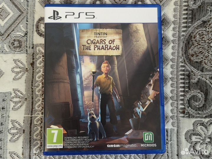 Tintin reporter Cigars of the Pharaoh ps5 рус