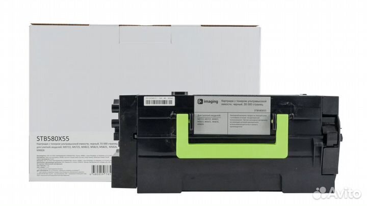 Картридж черный 55000 стр. для Lexmark MX722, MX822, MX826, MS725, MS823, MS825, MS826 (аналог 58D5U