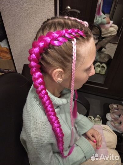 Плетение кос с канекалоном
