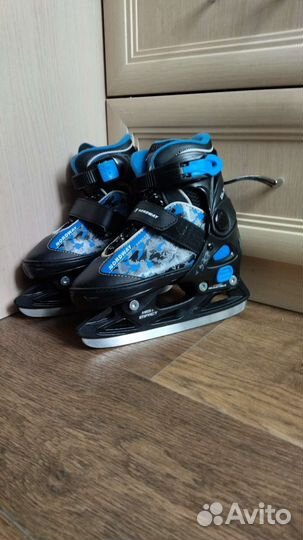 Коньки детские раздвижные р. 27-30