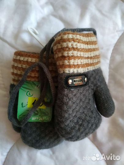 Варежки от 0.5-1.5 года мальчикам