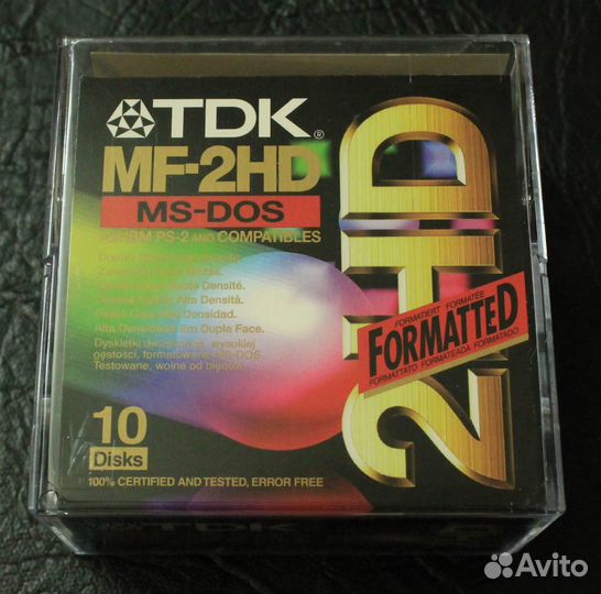 TDK MF-2HD MS-DOS formatted дискеты 5 шт. новые