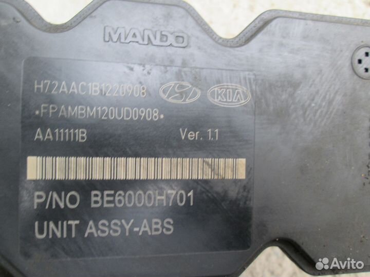 ABS на хендай солярис седан Hyundai Solaris