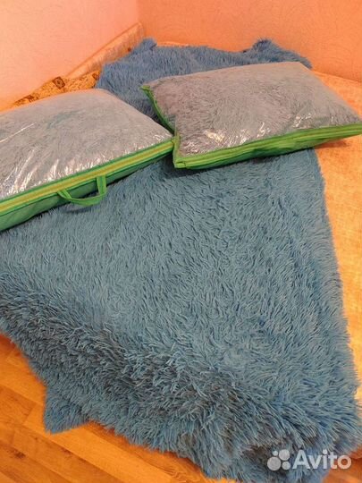 Плед травка бу