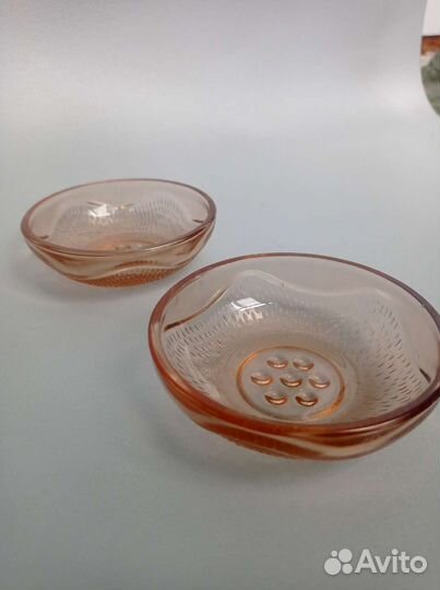 Креманка СССР карамельное стекло