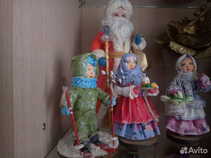 Ватные игрушки ручной работы