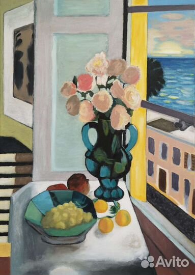 Картина маслом на холсте 50*70 натюрморт