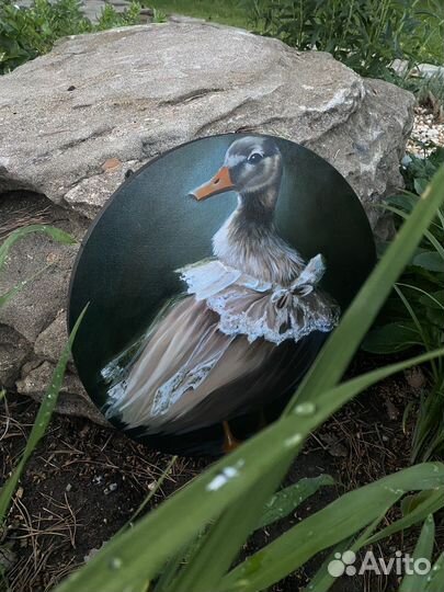 Картина маслом с животными интерьерная