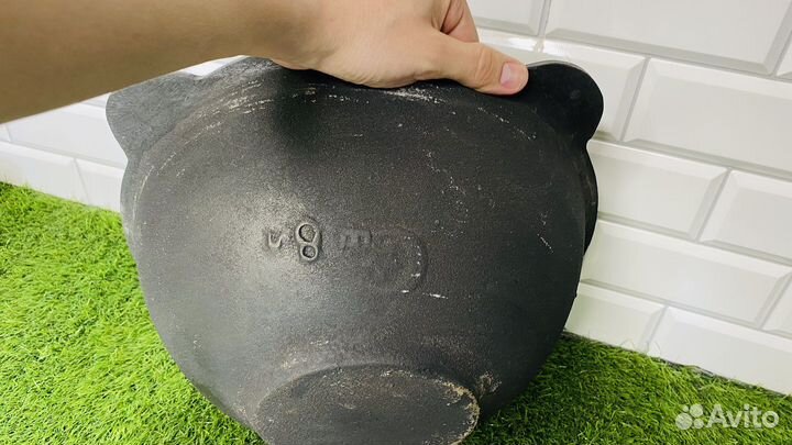 Казан чугунный с крышкой